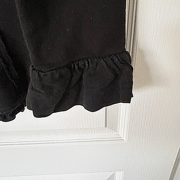 Neon Buddha black button front ruffle jacket Size M - Picture 11 of 12